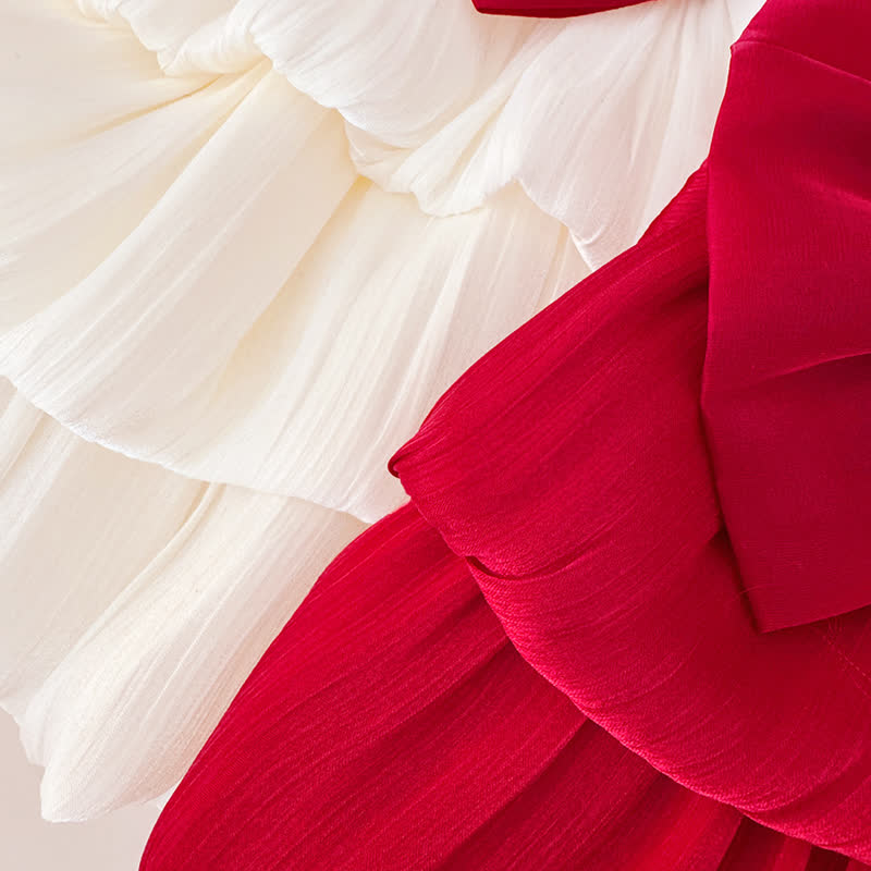 Baby Kleinkind -Mädchen- Schleife in der Taille und Kleid aus Tüll - image 11
