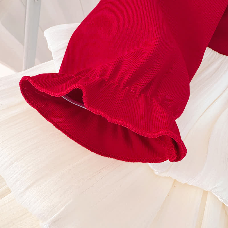 Baby Kleinkind -Mädchen- Schleife in der Taille und Kleid aus Tüll - image 10