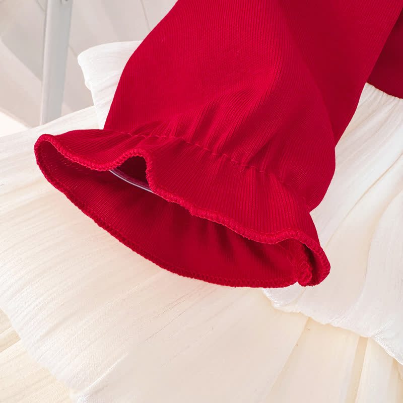 Baby Kleinkind -Mädchen- Schleife in der Taille und Kleid aus Tüll - image 10