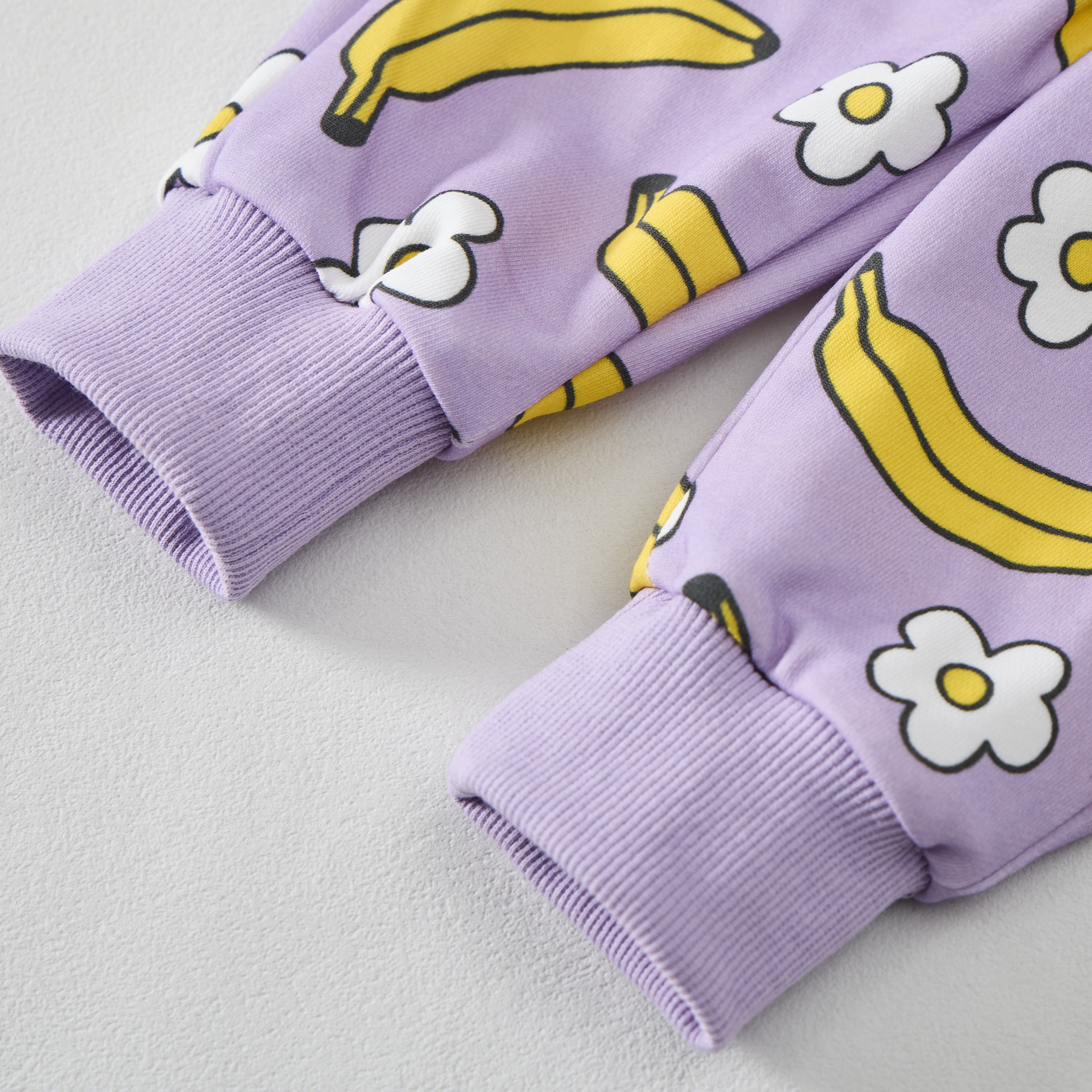 2-teiliges Set mit lila Bananen- und Blume für Baby - image 6
