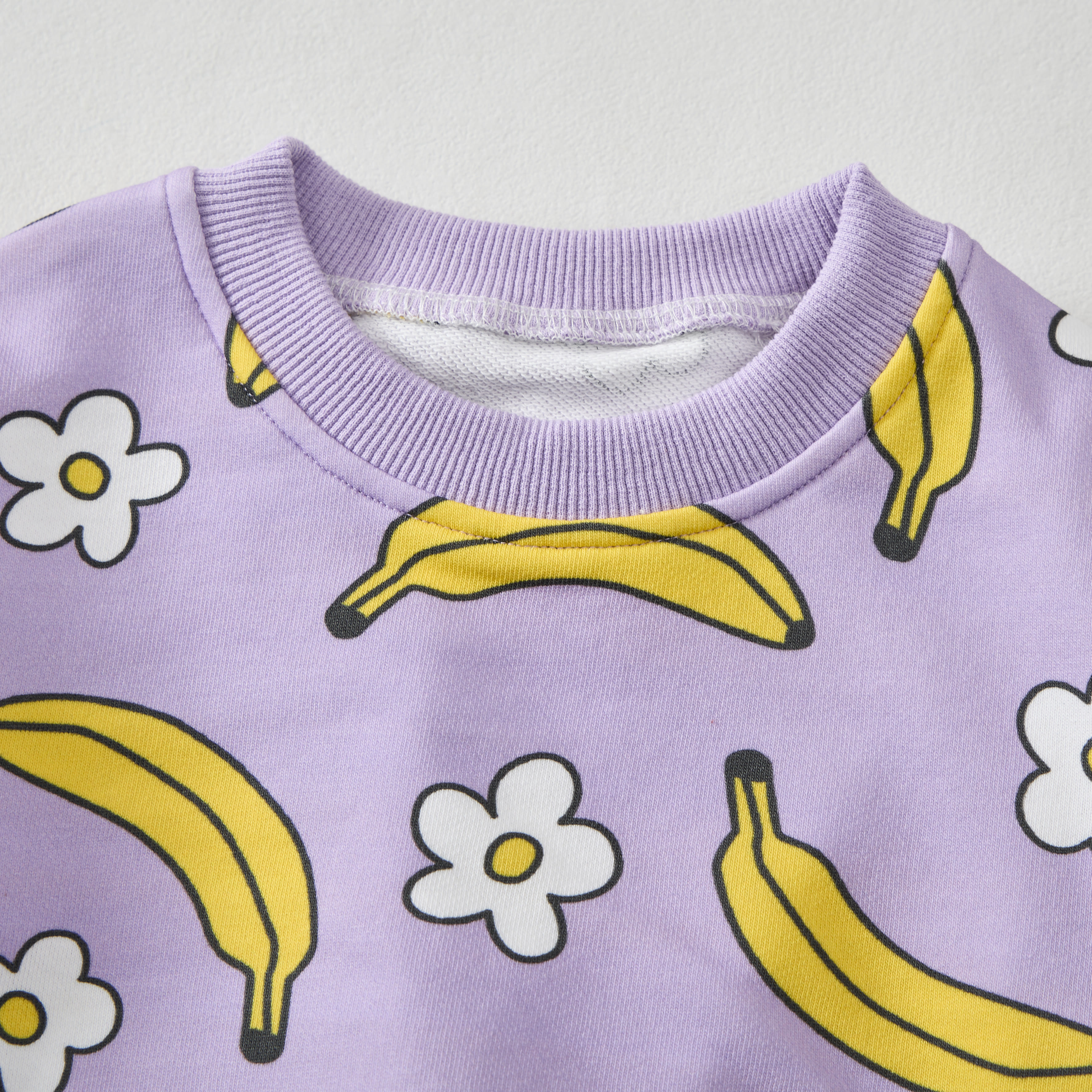 2-teiliges Set mit lila Bananen- und Blume für Baby - image 3