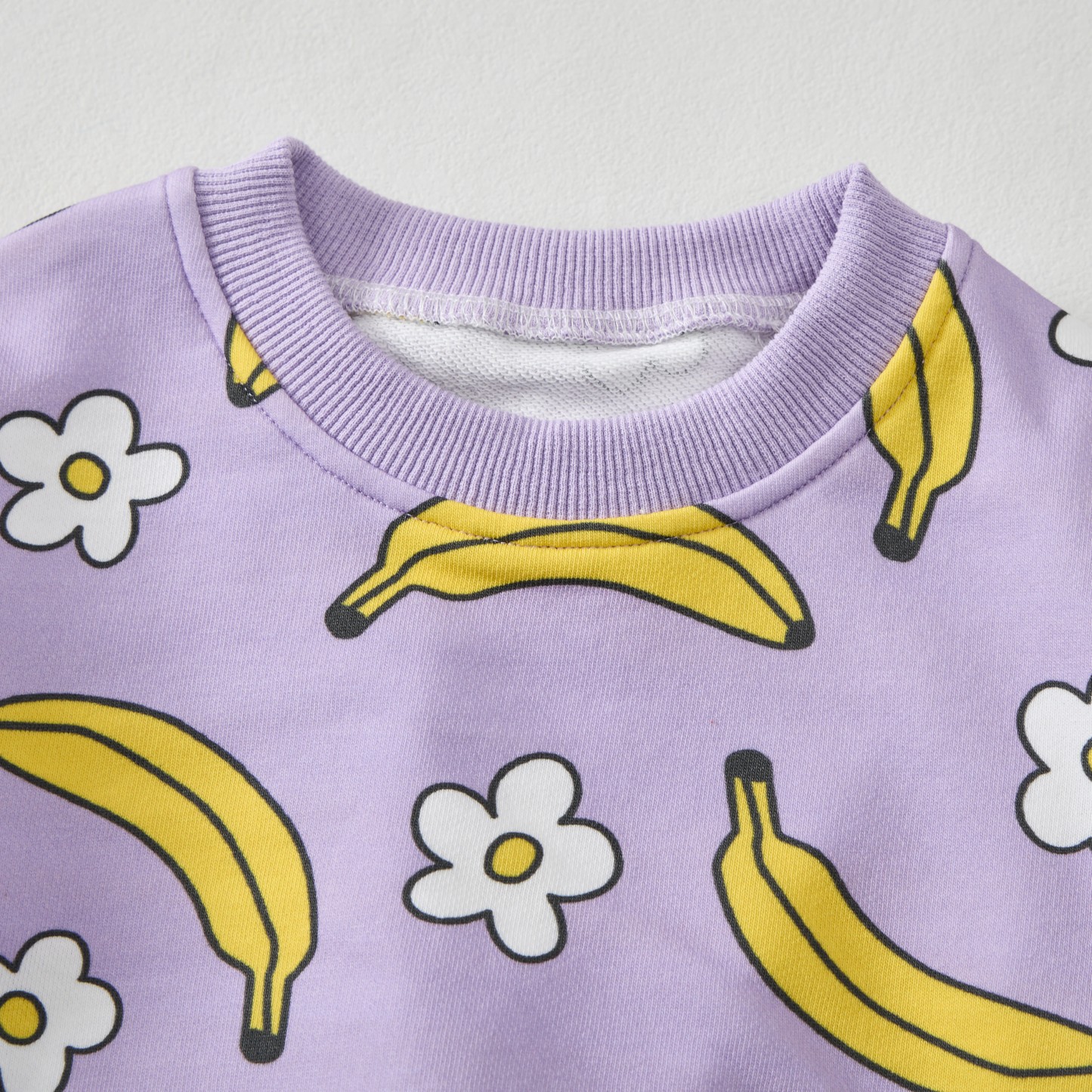 2-teiliges Set mit lila Bananen- und Blume für Baby - image 3