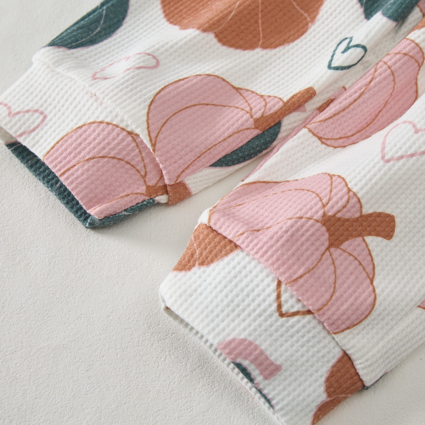 Baby White Pumpkin Waffel 2-teiliges Set - image 5