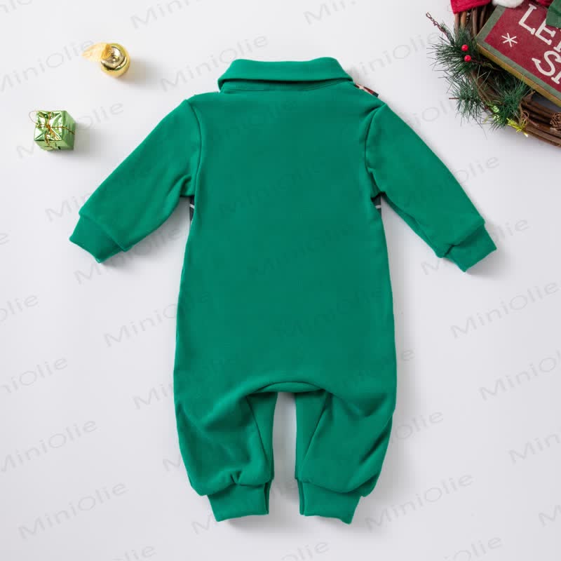 Baby Weihnachten Plaid mit Schleife und Strampler - image 2