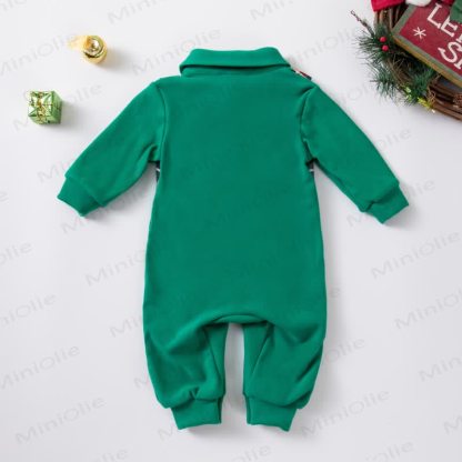 Baby Weihnachten Plaid mit Schleife und Strampler - image 2