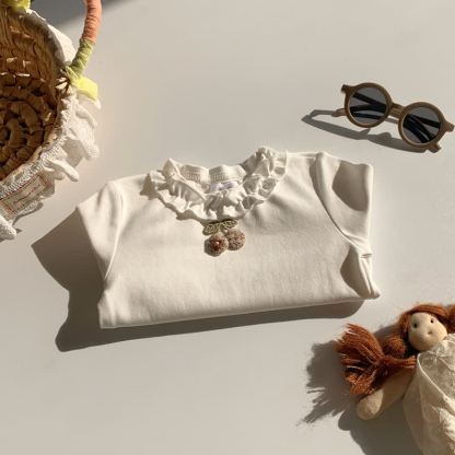 Langarmshirt mit Kirsche für Kleinkind - Weiß - 8-9J - image 2
