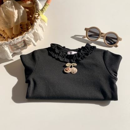 Langarmshirt mit Kirsche für Kleinkind - Schwarz - 8-9J - image 3