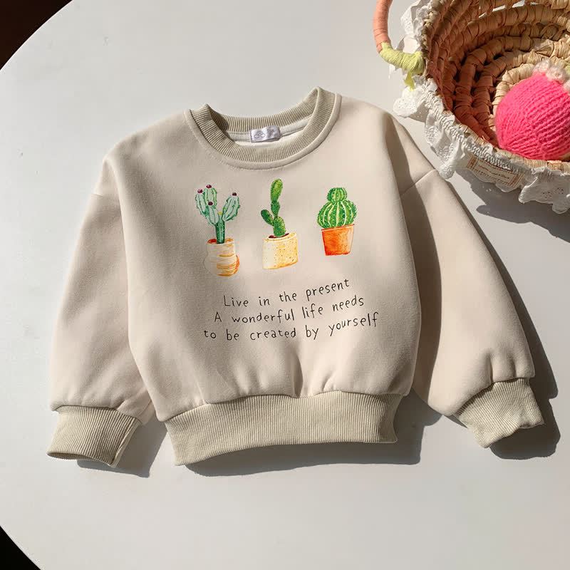 Kleinkind Sweatshirt mit Tier , lockere Passform, Rundhalsausschnitt - Beige - 10-11J - image 4