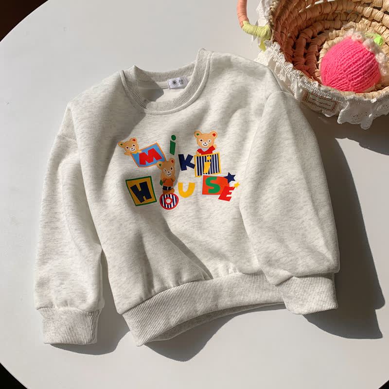 Kleinkind Sweatshirt mit Tier , lockere Passform, Rundhalsausschnitt - Grau - 10-11J - image 7