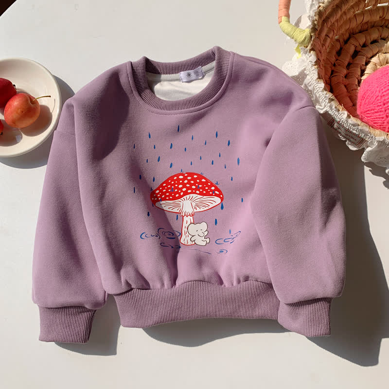 Kleinkind Sweatshirt mit Tier , lockere Passform, Rundhalsausschnitt - Lila - 10-11J - image 9