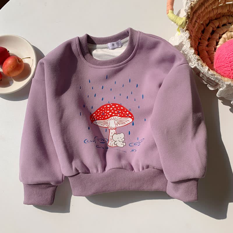 Kleinkind Sweatshirt mit Tier , lockere Passform, Rundhalsausschnitt - Lila - 10-11J - image 9