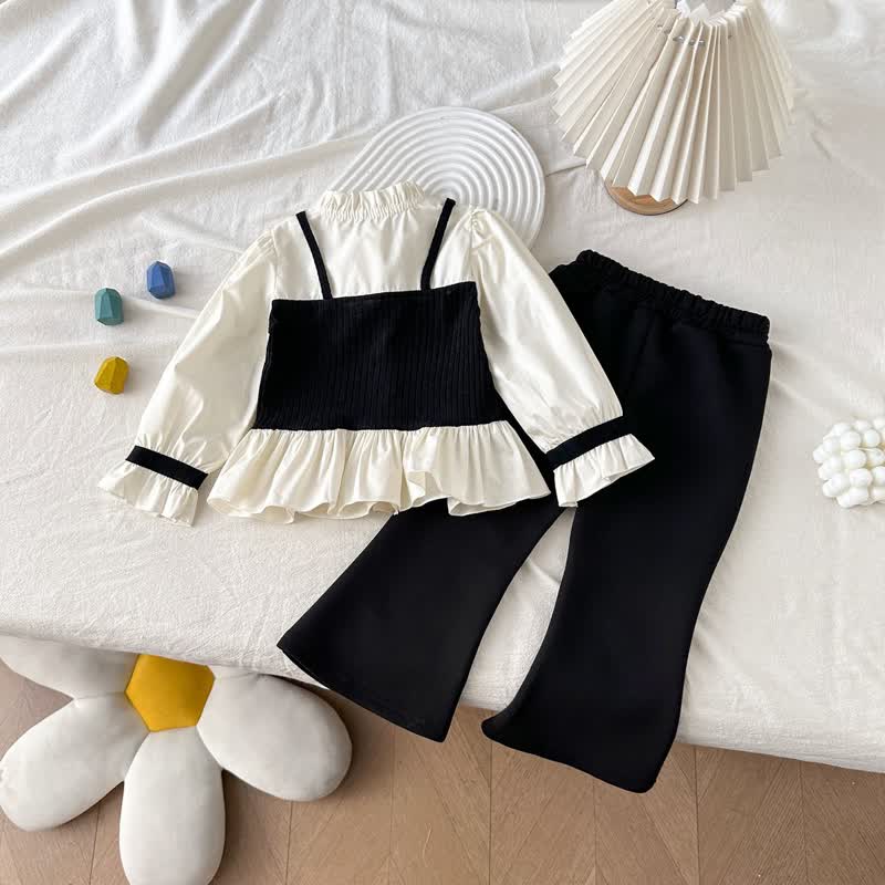 2-teiliges Set für Kleinkind : Rüschenbluse und Hose - image 3