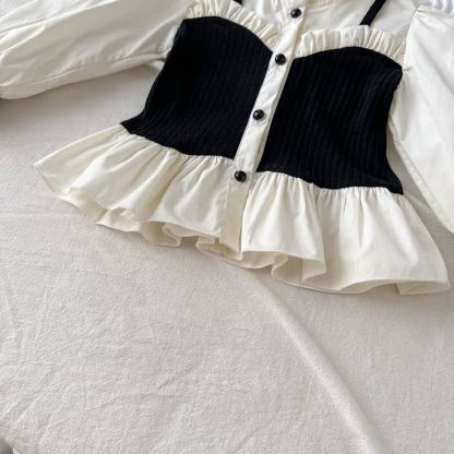 2-teiliges Set für Kleinkind : Rüschenbluse und Hose - image 5