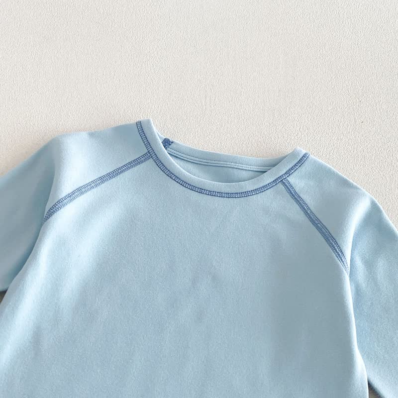 Baby Kleinkind - Schlafanzug Set mit Kontrastnähten, 2-teilig - image 6