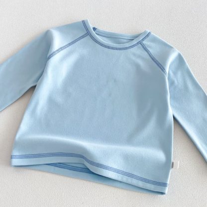Baby Kleinkind - Schlafanzug Set mit Kontrastnähten, 2-teilig - image 7