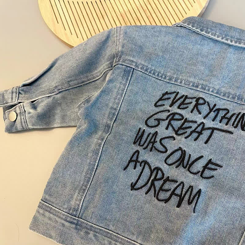 EVERYTHING GREAT WAS ONCE A DREAM: Denim für Baby und Kleinkind oder Beige Hose - image 7