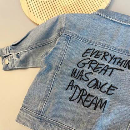 EVERYTHING GREAT WAS ONCE A DREAM: Denim für Baby und Kleinkind oder Beige Hose - image 7