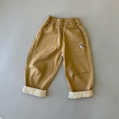 Lässige Strickjacke oder Hose mit Muster für Baby und Kleinkind - Khaki - 4-5J - image 3