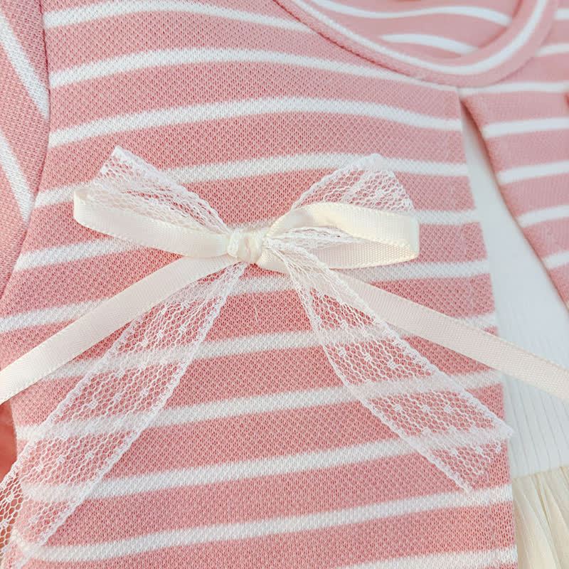 Baby Kleinkind Kleid Hase Stricken Tüll - image 6