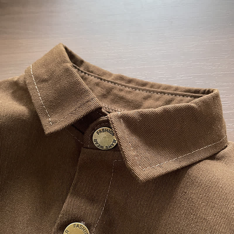 3-teiliges Set aus brauner Jacke und Hose für Baby und Kleinkind - image 4