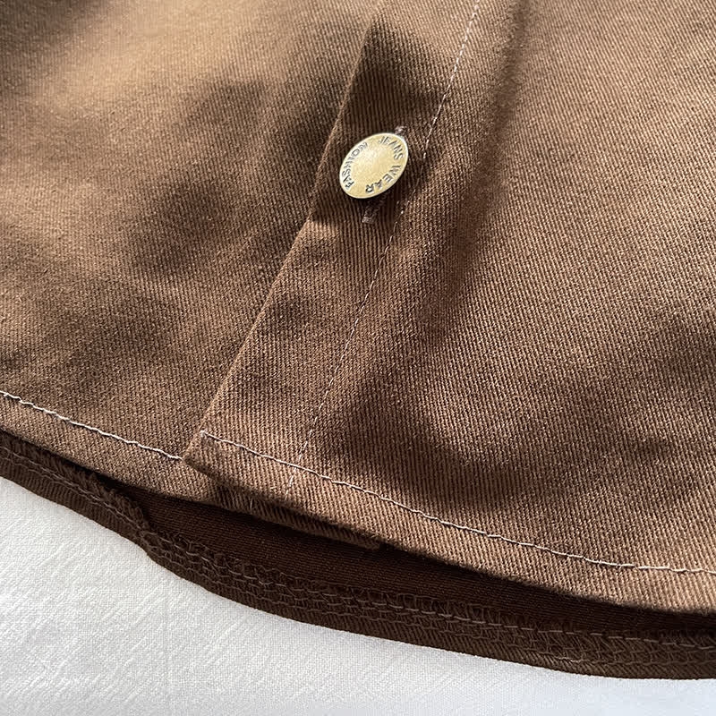 3-teiliges Set aus brauner Jacke und Hose für Baby und Kleinkind - image 5
