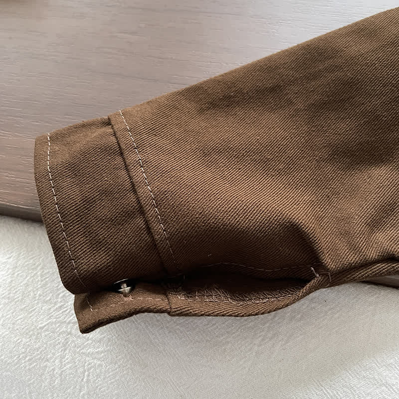 3-teiliges Set aus brauner Jacke und Hose für Baby und Kleinkind - image 6