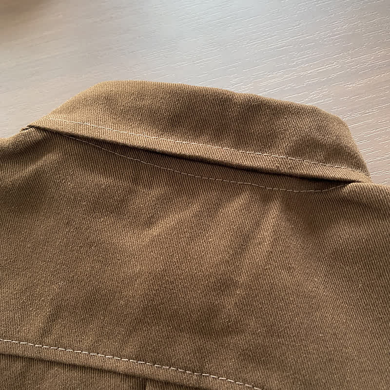 3-teiliges Set aus brauner Jacke und Hose für Baby und Kleinkind - image 7