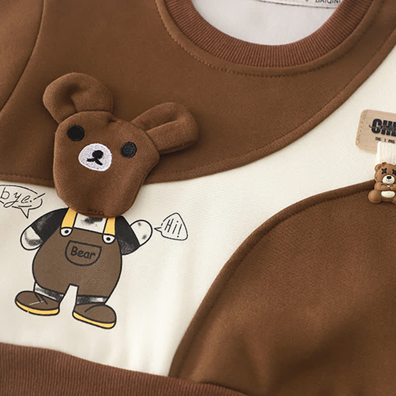 2-teiliges Set aus Sweatshirt und Jogginghose mit Bär für Baby ( Kleinkind ) - image 6
