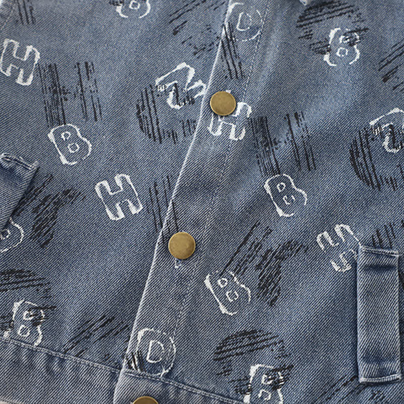 3-teiliges Set für Baby : Cartoon-Hoodie und Denim für Jungen - image 7