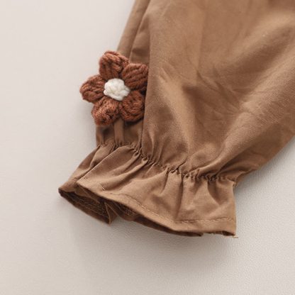 3-teiliges Set aus Blumen Stricken und Hose für Baby und Kleinkind - image 15