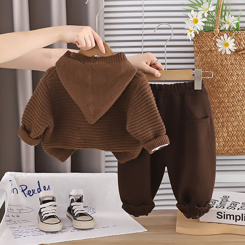 Dreiteiliges Freizeit- Stricken für Baby und Babys (Jungen ) - image 5