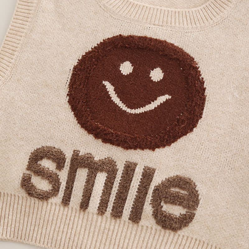 SMILE Kleinkind Baby Jungen Stricken und Jogginghose, 3-teiliges Set mit Smiley Gesicht - image 7