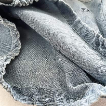 Zweiteiliges Set aus Blau Denim Spitze mit halbem Reißverschluss und Hose für Kleinkind ( Jungen) - image 8