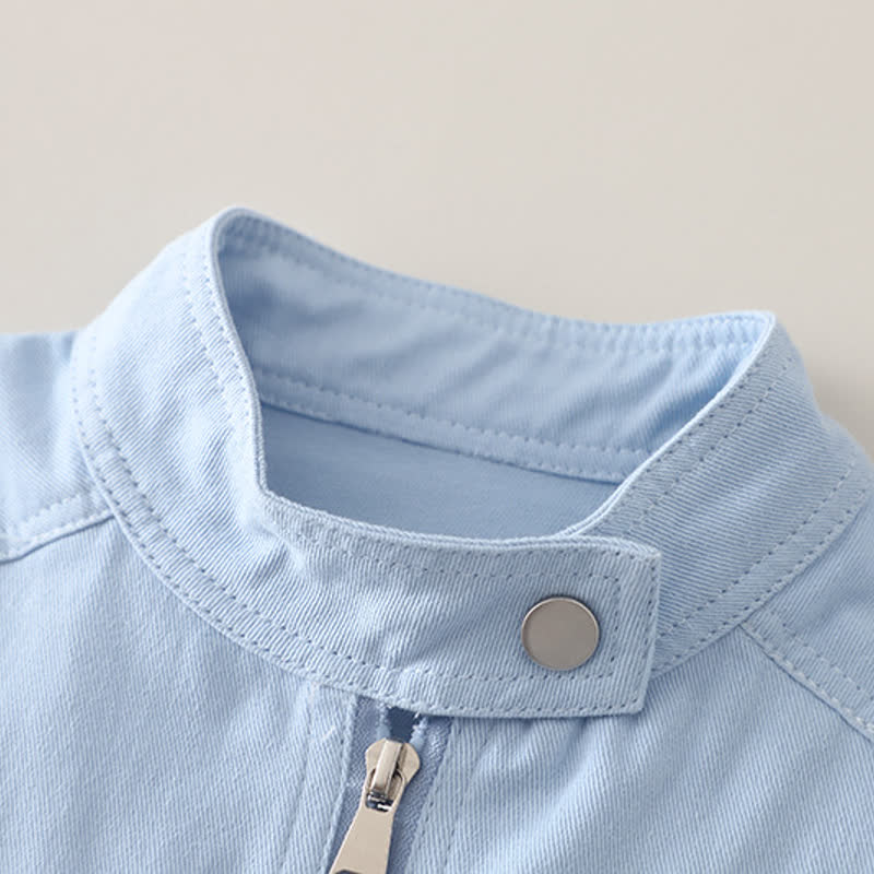 3-teiliges Set für Baby und Babys: Blau Freizeitjacke und Hose - image 3