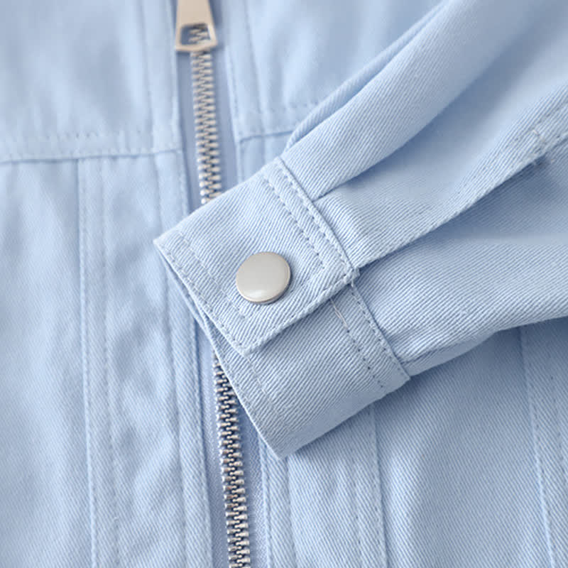 3-teiliges Set für Baby und Babys: Blau Freizeitjacke und Hose - image 6