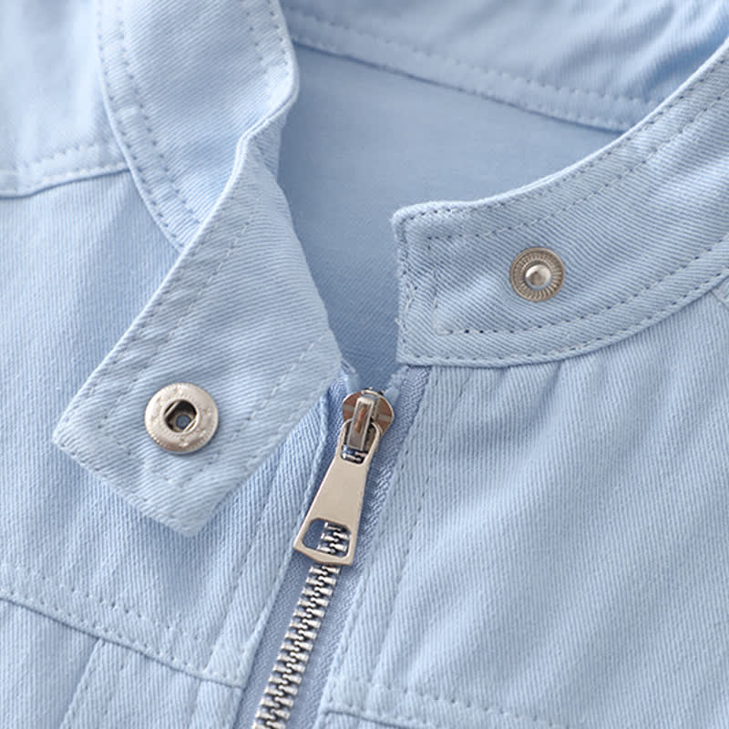 3-teiliges Set für Baby und Babys: Blau Freizeitjacke und Hose - image 4
