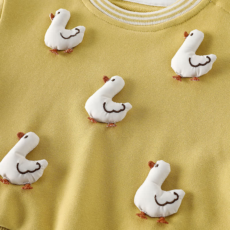 2-teiliges Set aus Sweatshirt und Jogginghose mit Streifen und Streifenbesatz für Baby und Kleinkind - image 6