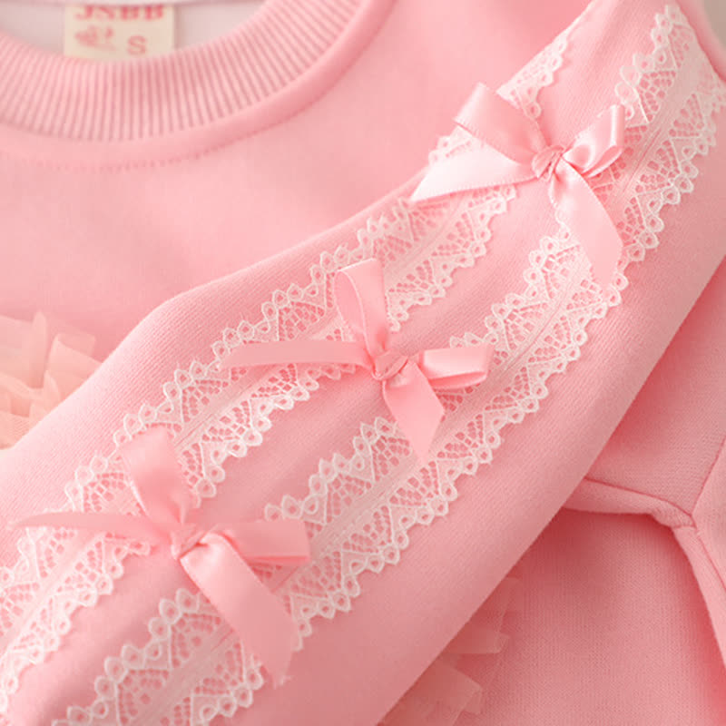 2-teiliges Set für Baby und Babys : Tüll Sweatshirt mit Herz und Denim - image 9