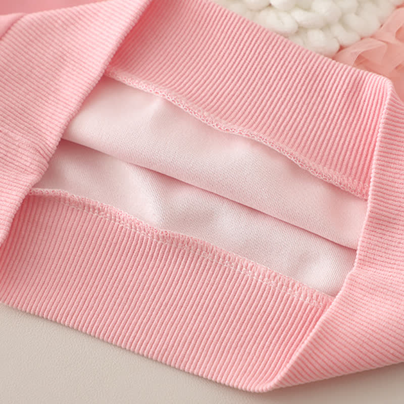 2-teiliges Set für Baby und Babys : Tüll Sweatshirt mit Herz und Denim - image 10