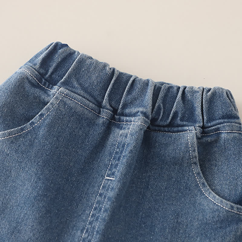 2-teiliges Set für Baby und Babys : Tüll Sweatshirt mit Herz und Denim - image 11