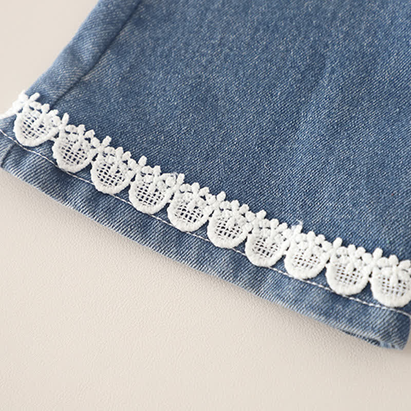 2-teiliges Set für Baby und Babys : Tüll Sweatshirt mit Herz und Denim - image 13