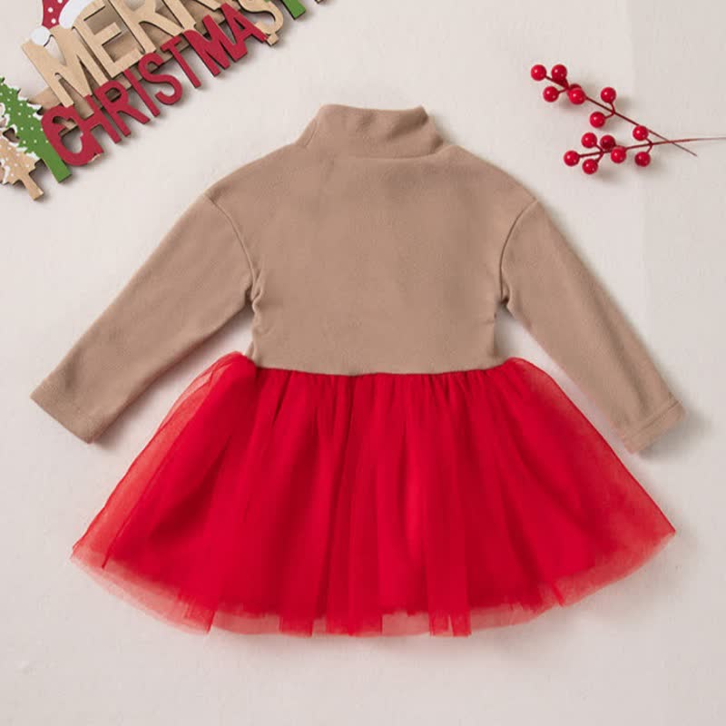 Baby Kleid Rollkragen Tüll Weihnachten - image 4