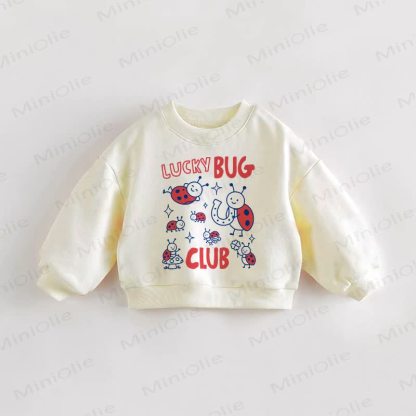 LUCKY BUG CLUB Baby Kleinkind Creme Sweatshirt - Creme - 3-5J - image 1