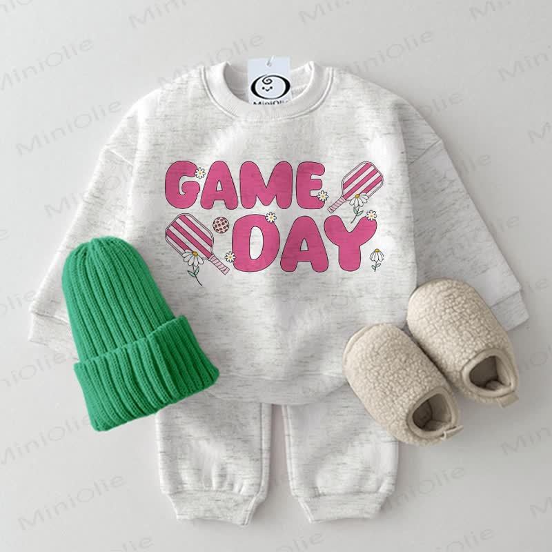 GAME DAY Baby Cricket Hellgrau Sweatshirt 2-teiliges Set - Hellgrau - 2-3J - image 1