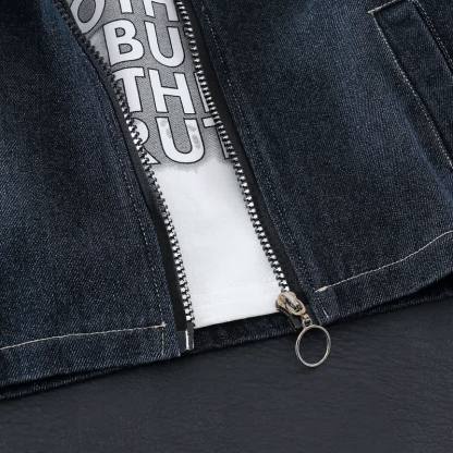 3-teiliges Denim Set für Baby und Jungen mit Streifenbesatz - image 9