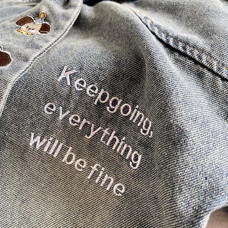 KEEP GOING EVERYTHING WILL BE FINE! 2-teiliges Set aus Denim und Krawatte für Kleinkind (Baby ). - image 6