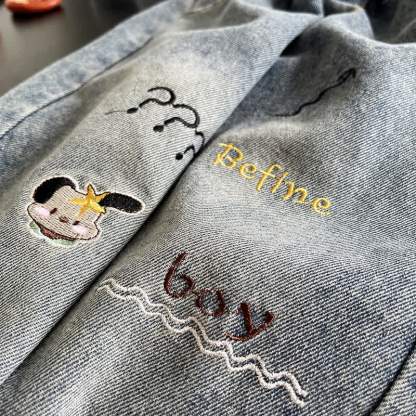 KEEP GOING EVERYTHING WILL BE FINE! 2-teiliges Set aus Denim und Krawatte für Kleinkind (Baby ). - image 11