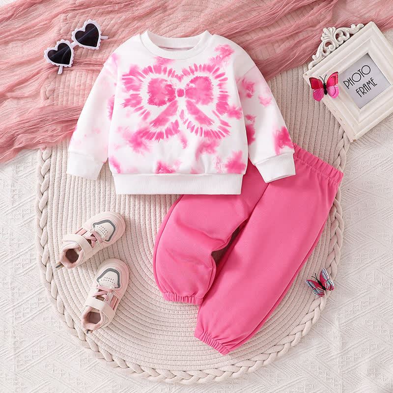 2-teiliges Set aus Rosa Sweatshirt und Jogginghose für Baby und Kleinkind ( Mädchen) - Rosa - 2-3J - image 1