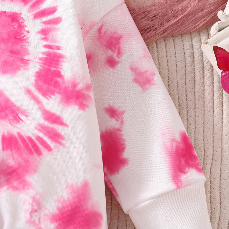 2-teiliges Set aus Rosa Sweatshirt und Jogginghose für Baby und Kleinkind ( Mädchen) - image 4