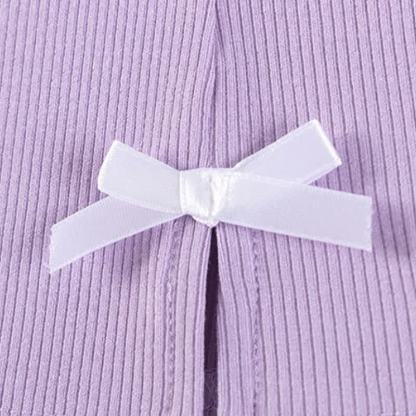 2-teiliges Set für Kleinkind : Lila gestreiftes Spitze und Hose - image 8